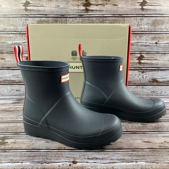 Hunter Original Short Play Rain Boot Luna/Gray sz7 - Picture 3 of 10